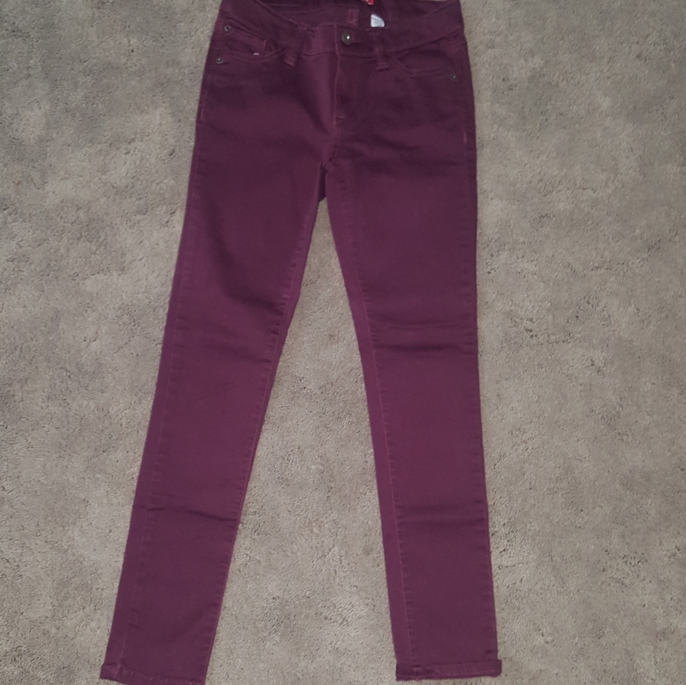 Maroon jeans